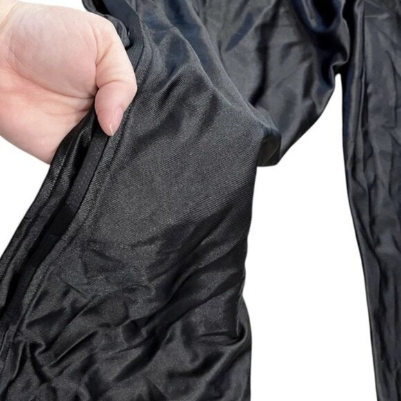 Adidas Vintage Snap Pants Men’s XL Black Track Athletic Tearaway 3 Stripe - Picture 3 of 8